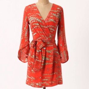 👠 Anthropologie Vermilion Reflections Dress